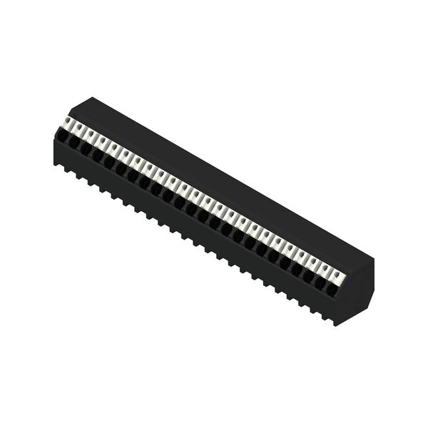 Printed circuit board terminals, 3.81 mm, Number of poles: 24, 135°, Solder pin length (l): 1.5 mm, black, PUSH IN with actuator, Clamping range, max. : 1.5 mm², Tube image 2