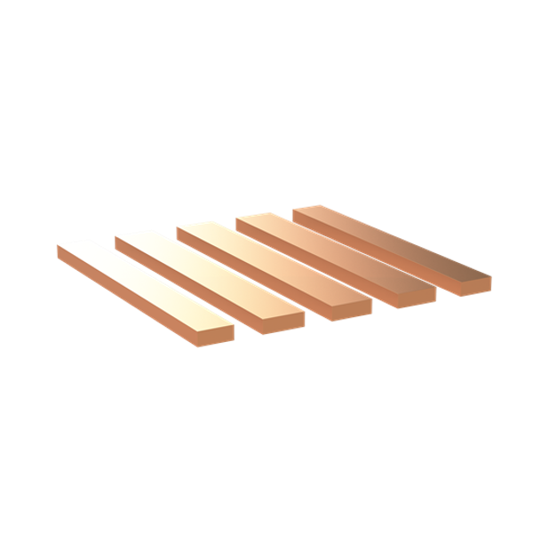 VC32VT-BF630 flat copper set 630A L=215MM consisting of 3x30x10/2x25x10 image 3