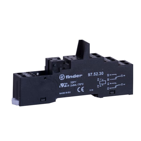 Klem aansluitvoet black for 35mm.rail, 46.52 mod.99.80 (97.52.30) image 3