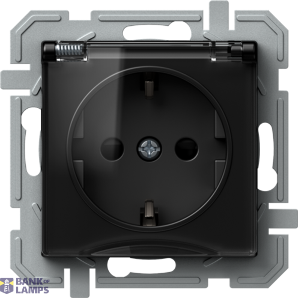 SOCKET SCHUKO+COVER 2P+E 16A 250V~ BT XO 4417116 image 1
