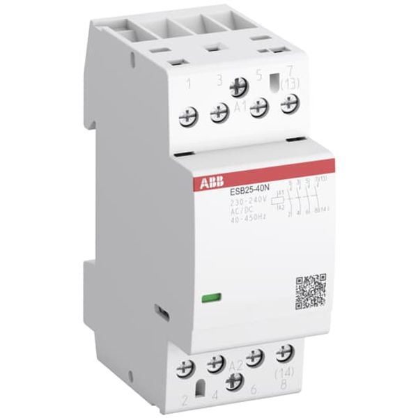 ESB25-40N-03 Installation Contactor (NO) 25 A - 4 NO - 0 NC - 48 V - Control Circuit 400 Hz image 1