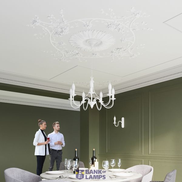 MINERVA CHANDELIER 3 WHITE E14 3X40W IP20 image 4