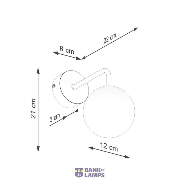 WALL LAMP ASTRAL 1 WHITE 1XG9 image 8