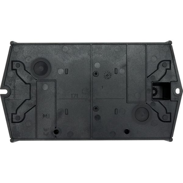 P1-25/I2/SVB/HI11 Main switch, P1, 25 A, surface mounting, 3 pole, 1 N/O, 1 N/C, Emergency switching off function, With red rotary handle and yellow locking ring, Locka image 42