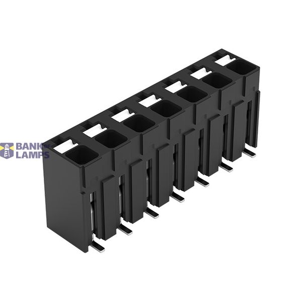 SMD PCB terminal block push-button 1.5 mm² black image 1