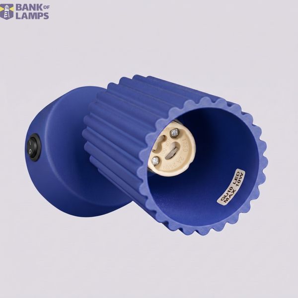 Wall lamp KARBON ultramarine with a switch image 10