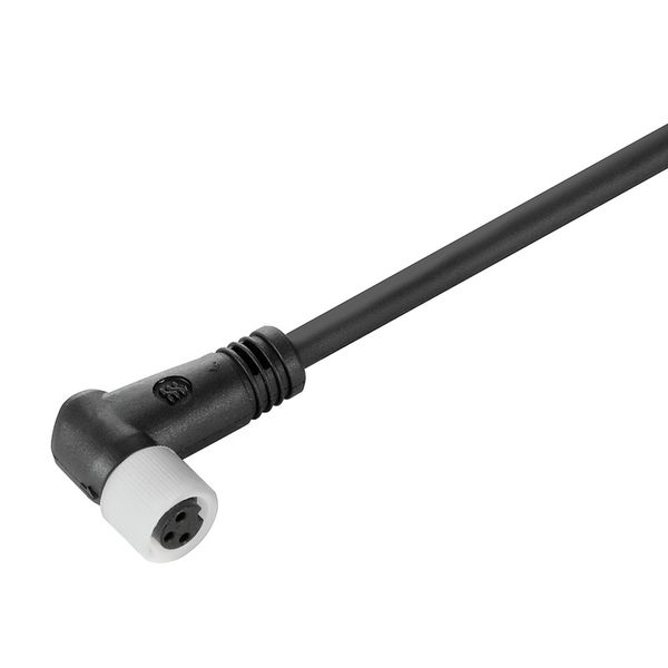 Sensor/actuator line, One end without connector, M8, Number of poles : 3, 3 m, Socket, angled, Shielded: No, LED: No, Sheath material: PUR, Halogen: No image 2