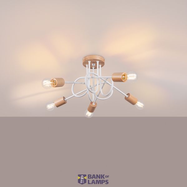 EMBER CHANDELIER 5 WHITE 5XE27 image 12