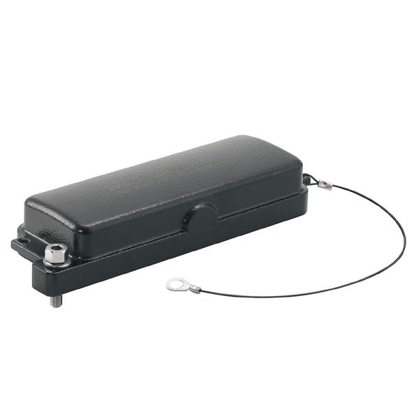 HDC enclosures, Size: 8, Protection degree: IP66, IP68, in plugged condition, Cover for lower part of housing, Clamping yoke connection, Standard image 1