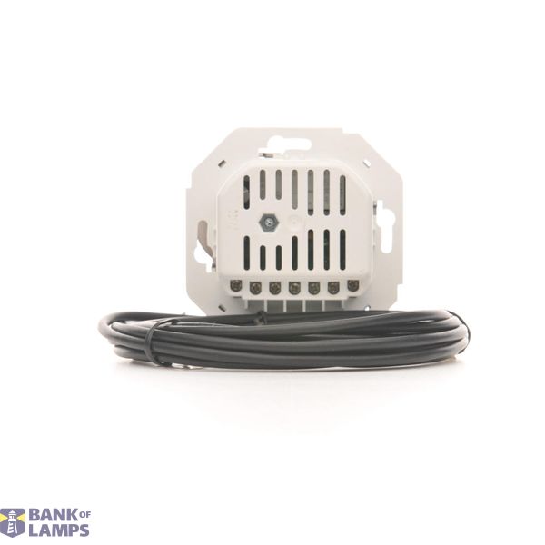 Double two way switch with LED indicator light, 10AX, black matt image 1