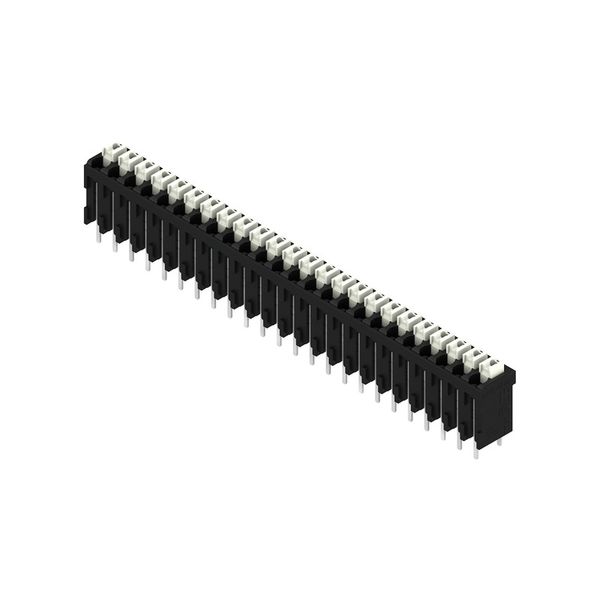 Printed circuit board terminals, 3.81 mm, Number of poles: 24, 180°, Solder pin length (l): 3.5 mm, black, PUSH IN with actuator, Clamping range, max. : 1.5 mm², Tube image 3