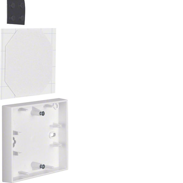 Surface-mounted housing 1gang flat design, B.1/B.3 B.3 polar white, ma image 1