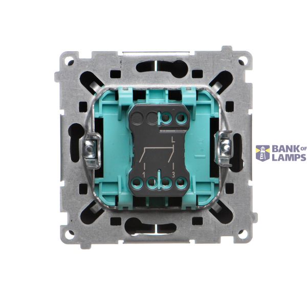 Single switch, (module), 16AX, Screw, beige image 1