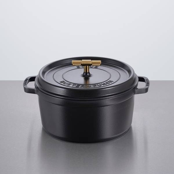 COCOTTE / 11.02 INCHES / CROSS / STAUB / BLACK / BRASS image 2