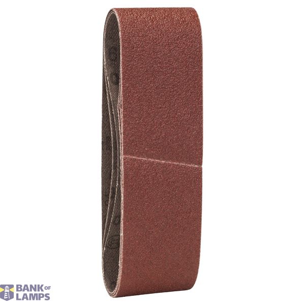 3-piece sanding belt set for Bosch Compact belt sanders, red quality G= 60 image 1