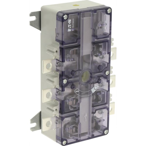 Switch-disconnector, DMV, 250 A, 3 pole, Emergency switching off function, With red rotary handle and yellow locking ring, With metal shaft for a cont image 21