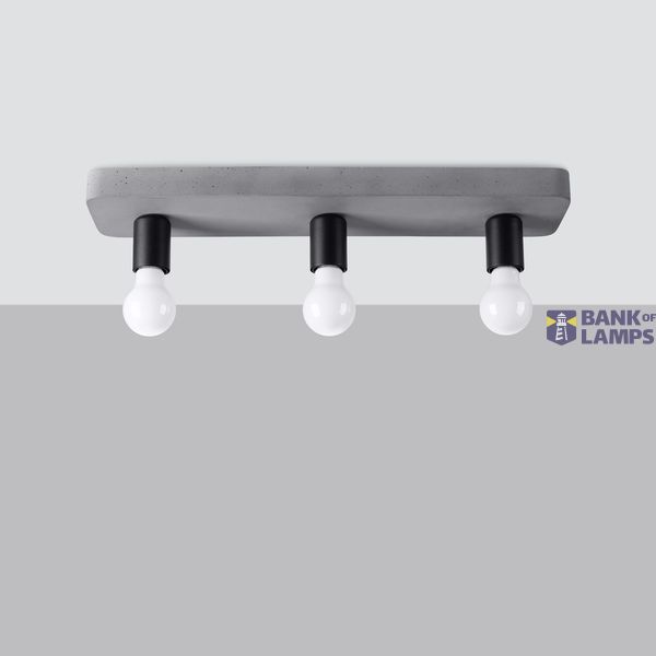 CEILING LAMP TAVO 3 GREY E27 3X15W IP20 image 10