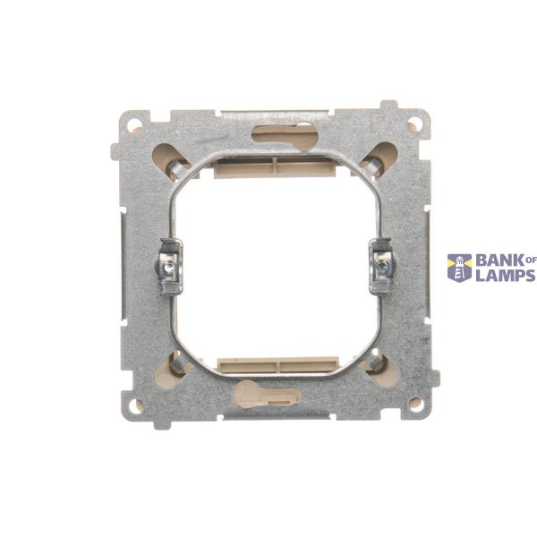 Two-way switch without pictogram, (module), 10AX, quick connection, cream white/electro white image 1