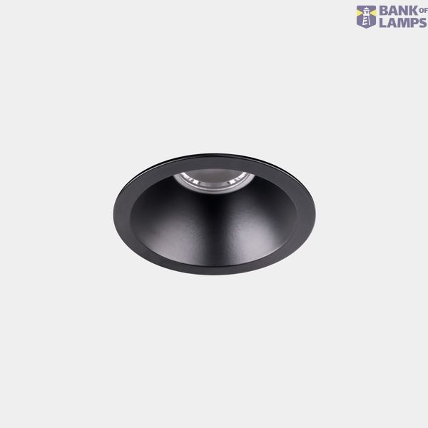 Downlight Play High Visual Comfort Mini Round Fixed 3.2W LED neutral-white 4000K CRI 80 29º ON-OFF Black IP54 332lm image 2