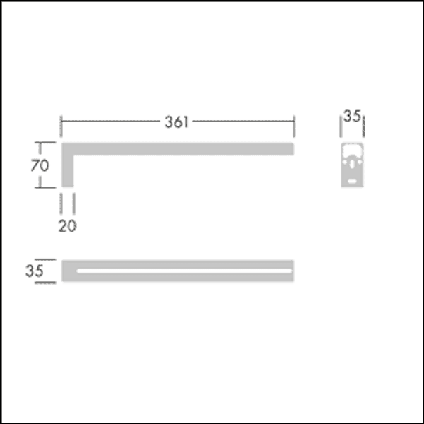 VOYAGER STYLE 150 / ONE MS90° - Mounting bracket image 3