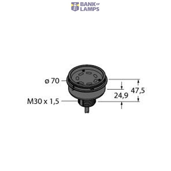 LED Signal Light Modular Signal Tower   B-TL70DXN2-8 image 1