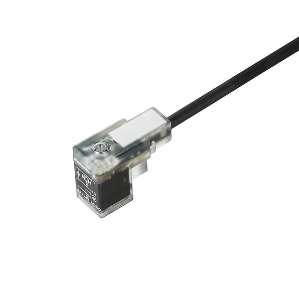 Valve cable (assembled), One end without connector - valve plug, DIN design C (8 mm), Cable length: 5 m, PUR, black image 3