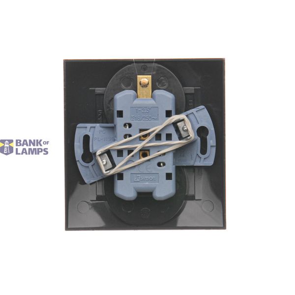 Three positions (1-0-2) single roller blind switch, 10A, champagne matt image 1