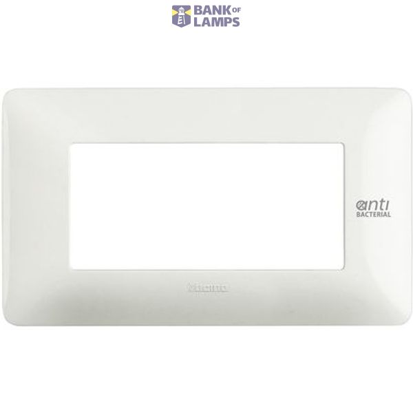 Cover plate 4 modules - antibacterial image 1