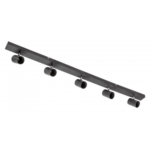 Ceiling luminaire VENETO, IP20, max. 5*20 W, GU10, round, black image 1