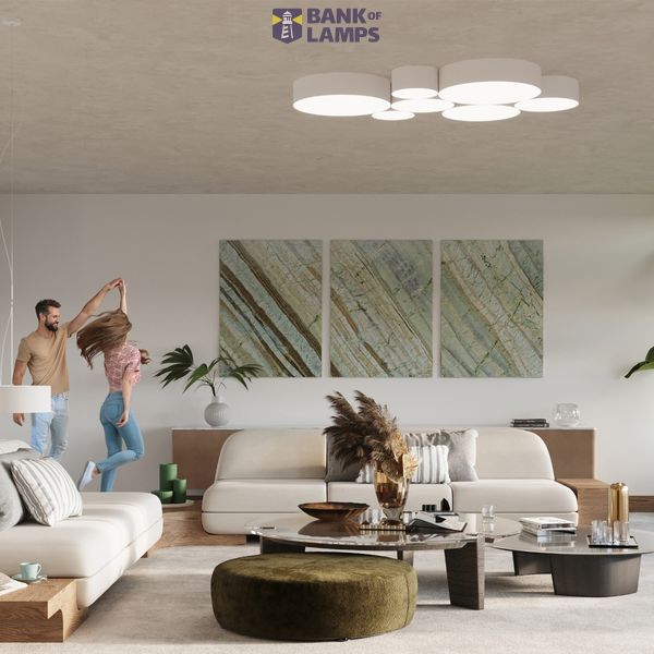 CEILING LAMP ARENA 55 WHITE E27 4X60W IP20 image 6