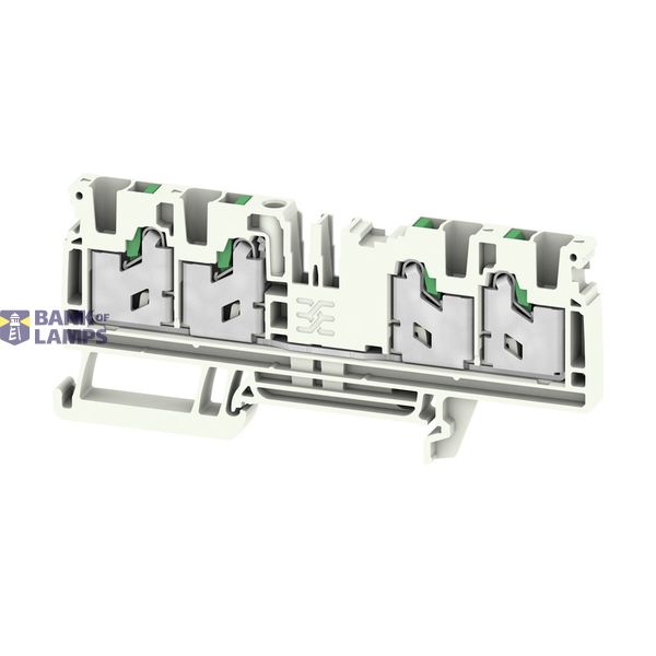 Feed-through terminal block, SNAP IN, grey, 4 mm², 32 A, 1000 V, Numbe image 1