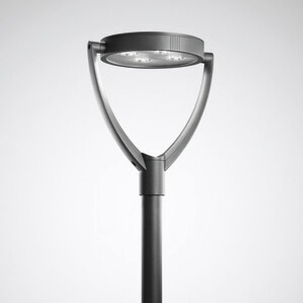 Post-top luminaires Publisca P1 CLO (normal) Lens Anthracite around ET 10,50W 1000lm 70 asymmetric wide (AB2L) IP23 IK08 5 SDCM 6638740 image 1