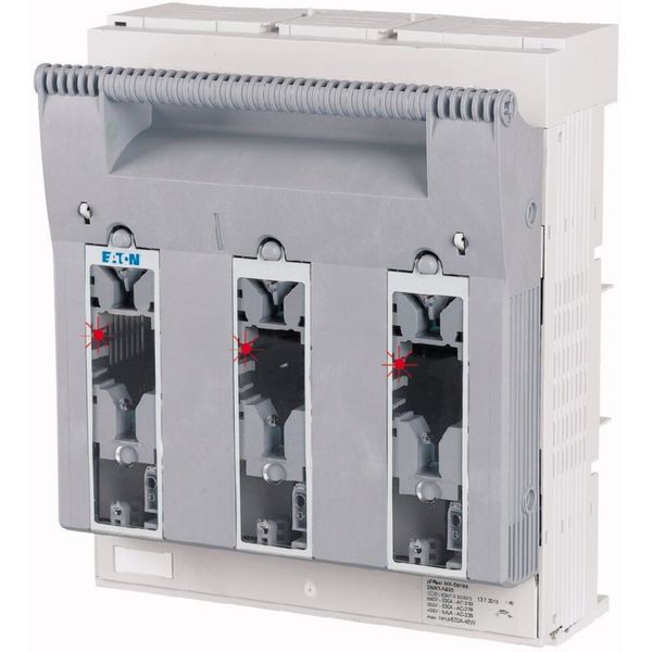 NH fuse-switch 3p flange connection M10 max. 300 mm², mounting plate, light fuse monitoring, NH3 image 22