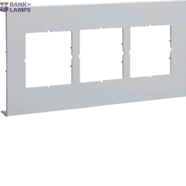 R 6473 Grey 7035 Pre-cut lid 3gang image 1