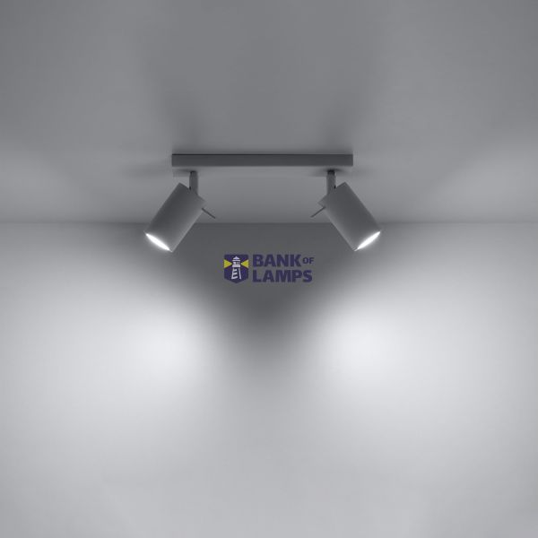 CEILING LAMP RING 2 WHITE GU10 2X40W IP20 image 5