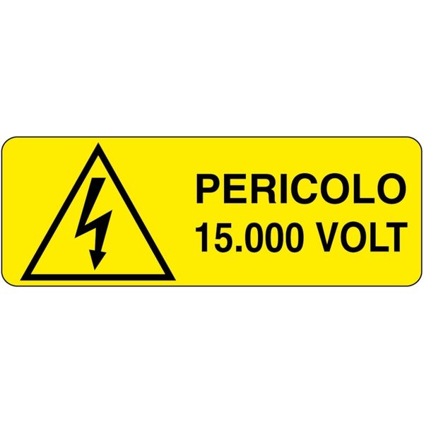 Rectangular danger sign - 350 x 125 mm image 1