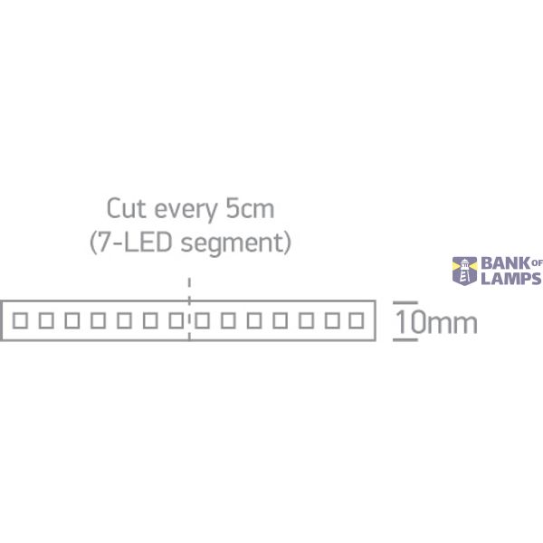 LED STRIP 24V DC CW 5m ROLL 19,2W/m IP20 image 5