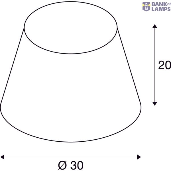 FENDA, lamp shade, conical, pink, Ø/H 30/20 cm image 5