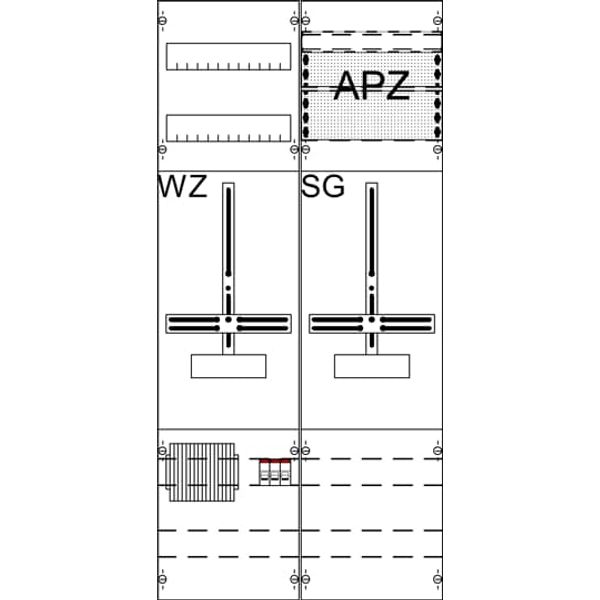 WF27MK81 7RE 2FB complete panel according to FNN with three-point attachment image 1