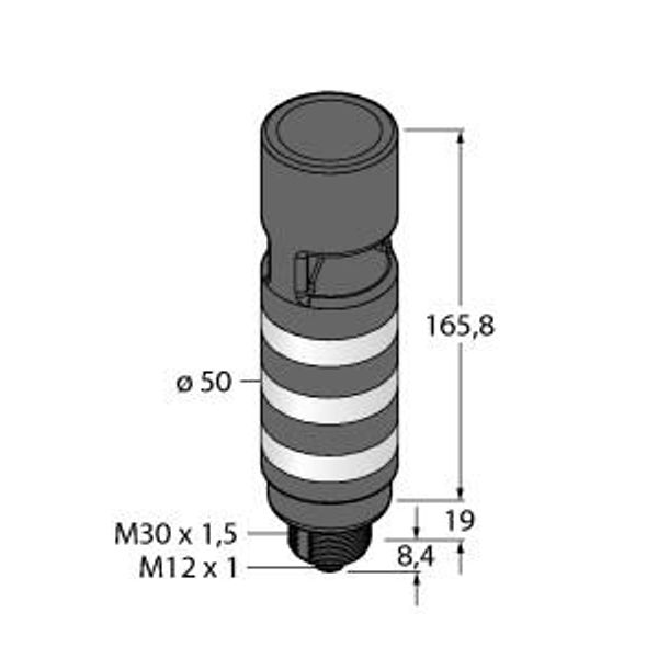 LED Signal Light Tower Light   TL50BLGYRAOSIQ image 1