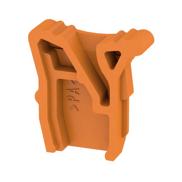 Terminal cover, orange, Wemid, Height: 16 mm, Width: 3.3 mm, Depth: 13 mm, V-0 image 1