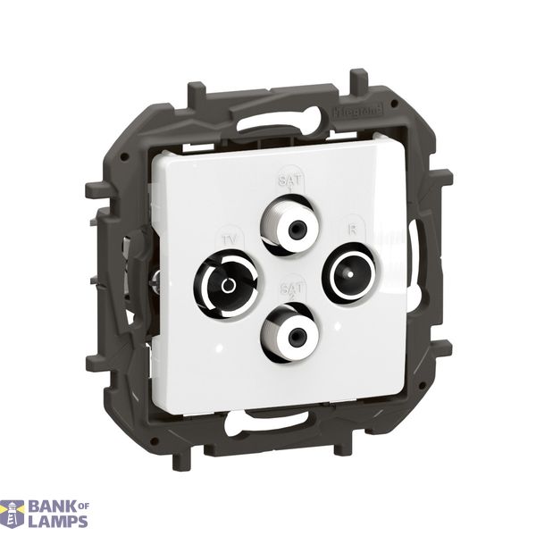 TV-R-SAT-SAT ETOILE 2CAB BLANC image 2