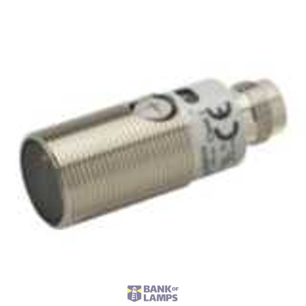 Photoelectric sensor, M18 threaded barrel, metal, red LED, coaxial retro-reflective,  500 mm, PNP, Light-ON/Dark-ON, 2 m cable E3FB2024M image 1