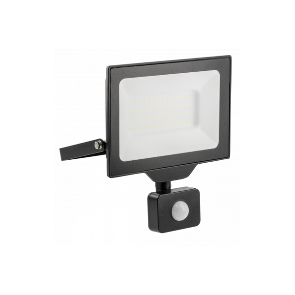 G-TECH LED Floodlight with motion sensor, 50 W, 5000 lm, 6000K, AC220-240V, IP65, 120°, black image 1