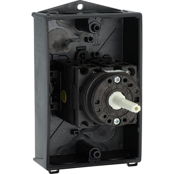 T0-4-8344/I1/SVB Main switch, T0, 20 A, surface mounting, 4 contact unit(s), 8-pole, Emergency switching off function, With red rotary handle and yellow locking ring, image 33