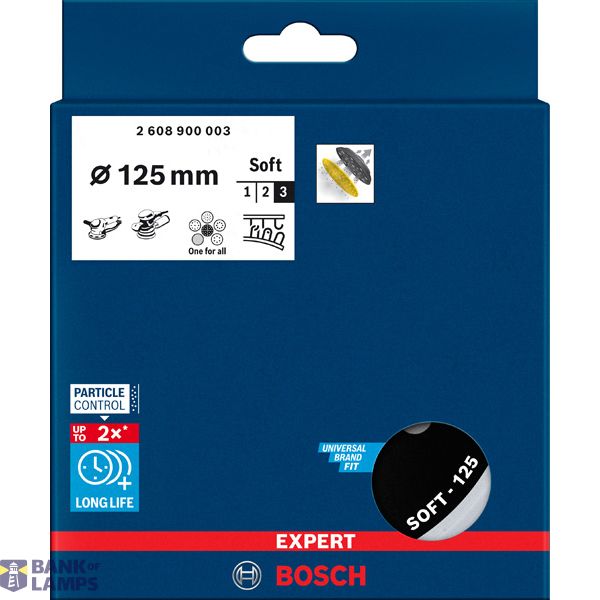 EXPERT Multihole Backing Pads Universal 125 mm, Soft image 2