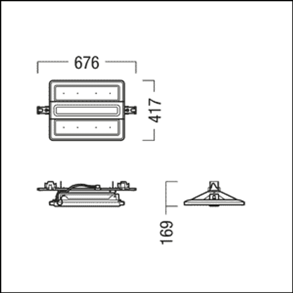 CR2PL FI M17k-840 PM WB LDO TEC-IP WH - LED high-bay luminaire image 2