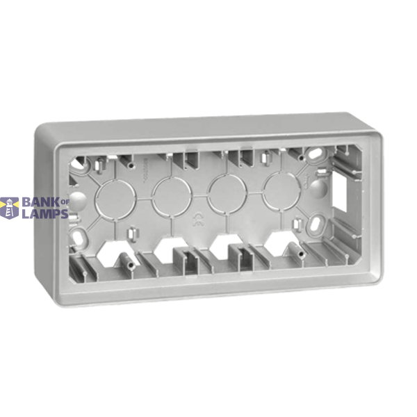 Surface mounted triple box, aluminum image 1