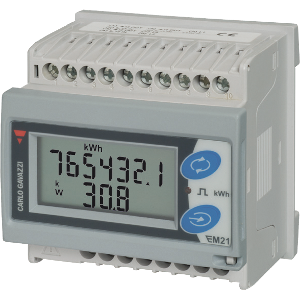 EVHEM217 | Energy meter EM21 72R 3V 90A lk A 4-DIN S image 1
