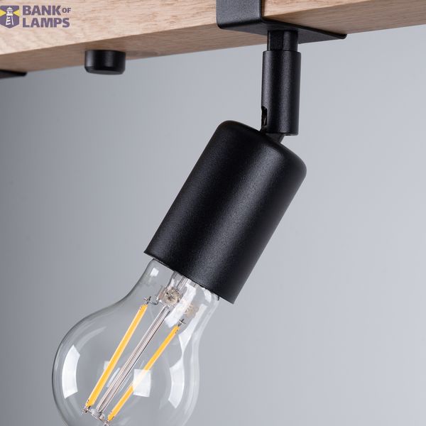 CEILING LAMP ZUCA 4 BLACK E27 4X15W IP20 image 4